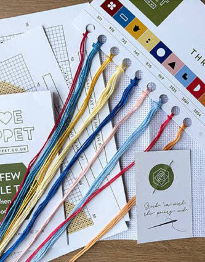 Sail Away with Me Cross Stitch Kit, Love Poppet