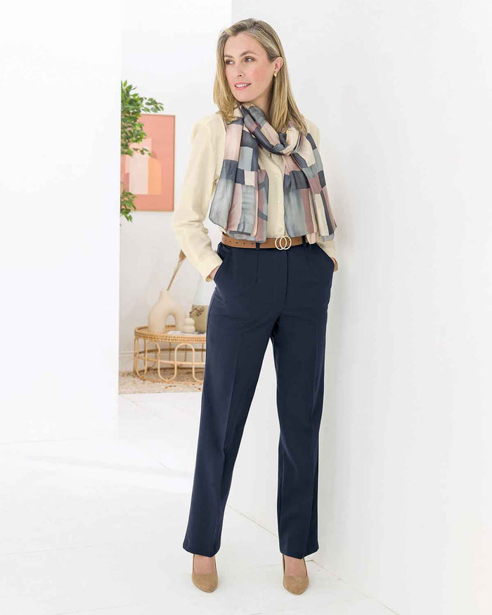 Sandown Trousers  Ladies - Navy - The Classic Boutique