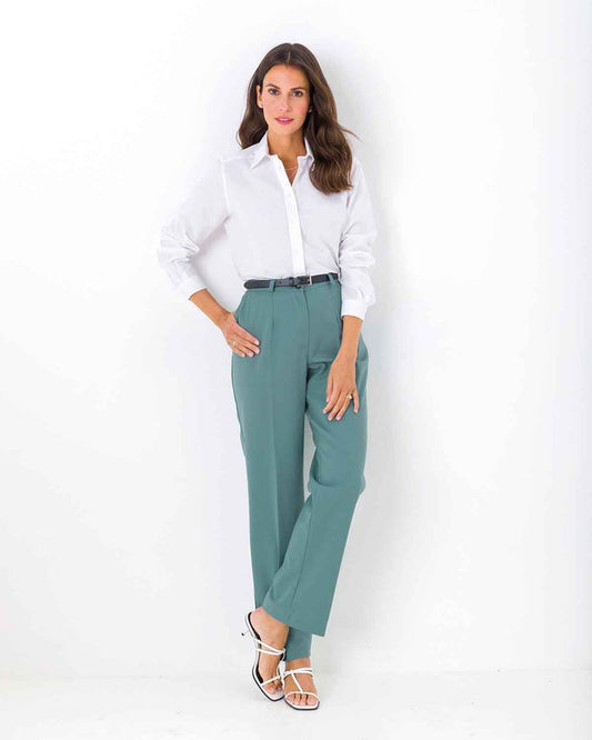Sandown Trousers  Ladies - Ocean - The Classic Boutique