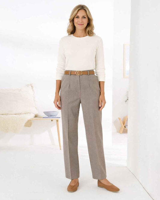 Sandown Trousers  Ladies - Tawny - The Classic Boutique