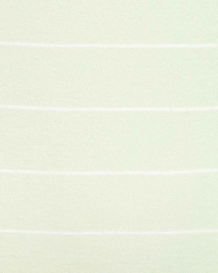 Sarah Striped Long Sleeve Cotton Polo Top - Mint - Image 5 - The Classic Boutique