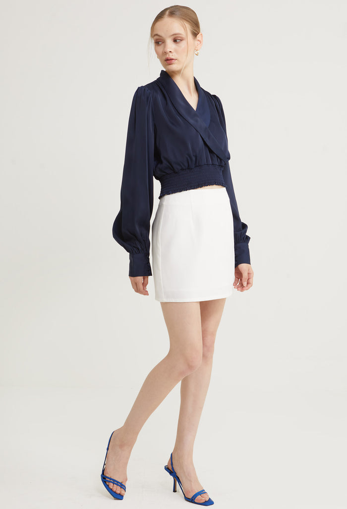 Satin Embrace Long Sleeves Blouse