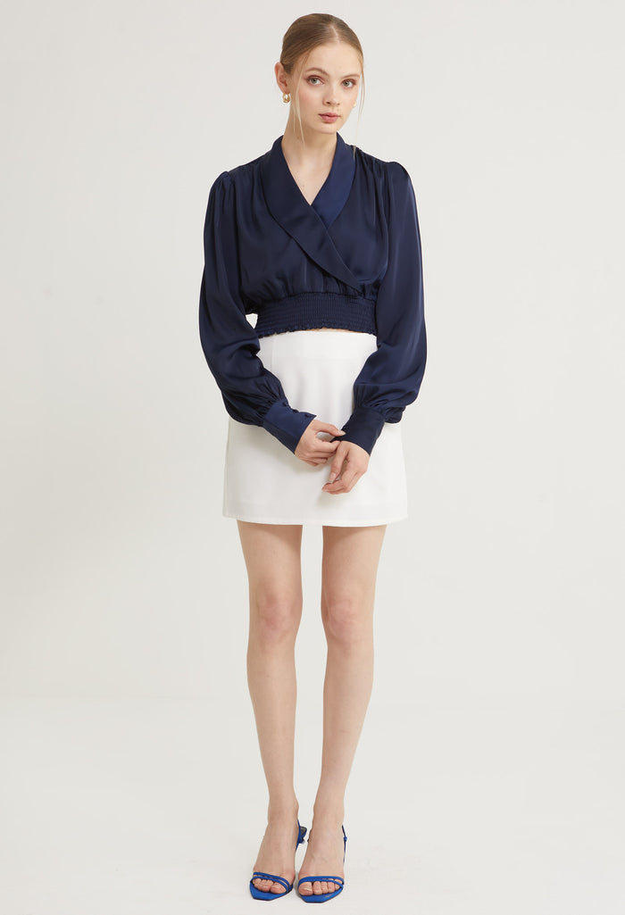 Satin Embrace Long Sleeves Blouse