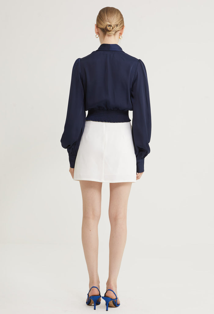 Satin Embrace Long Sleeves Blouse