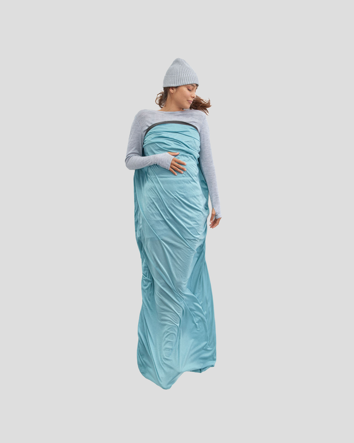 Sea to Summit Comfort Blend Sleeping Bag Liner - Rectangular - Aqua Sea