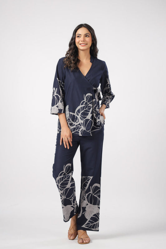 Serene Palm Cotton Co-ord Set