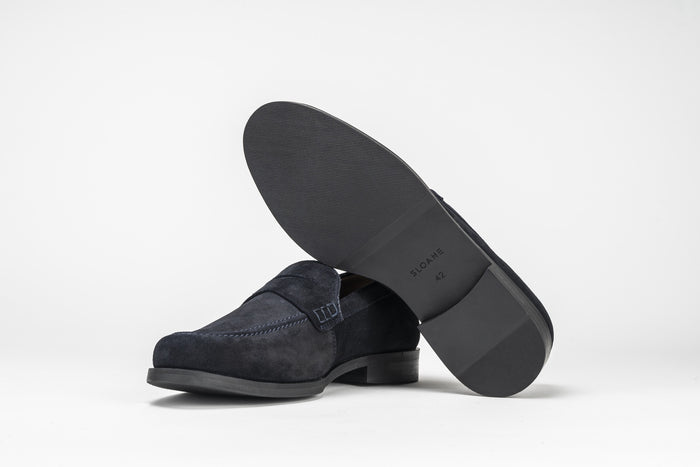 Seve Suede Loafer in Navy