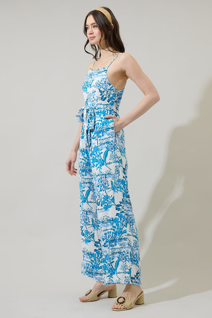 Sharron Bloom Jina Smocked Jumpsuit