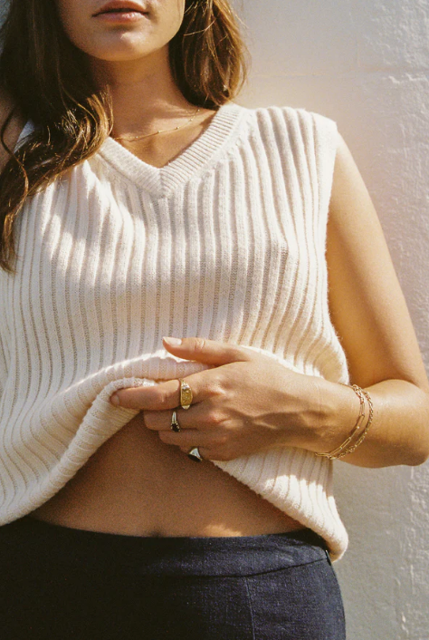 Shell Beach Sweater Tank