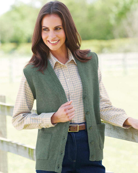 Shetland Waistcoat - Lovat - The Classic Boutique