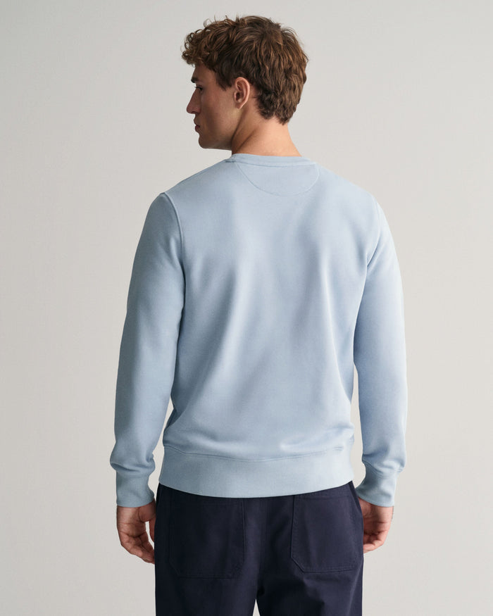 Shield Crew Neck Sweatshirt in Blue