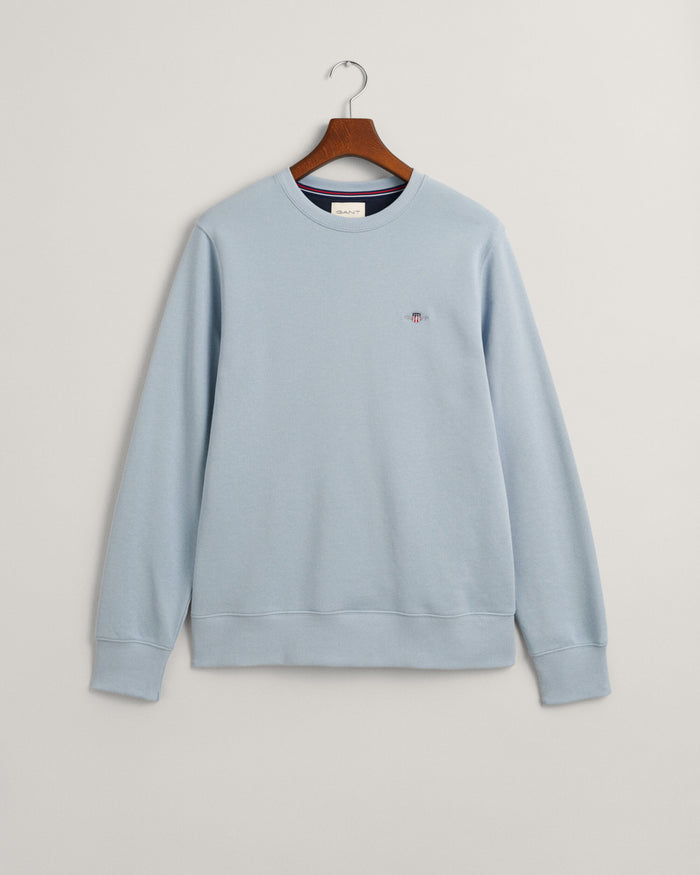 Shield Crew Neck Sweatshirt in Blue