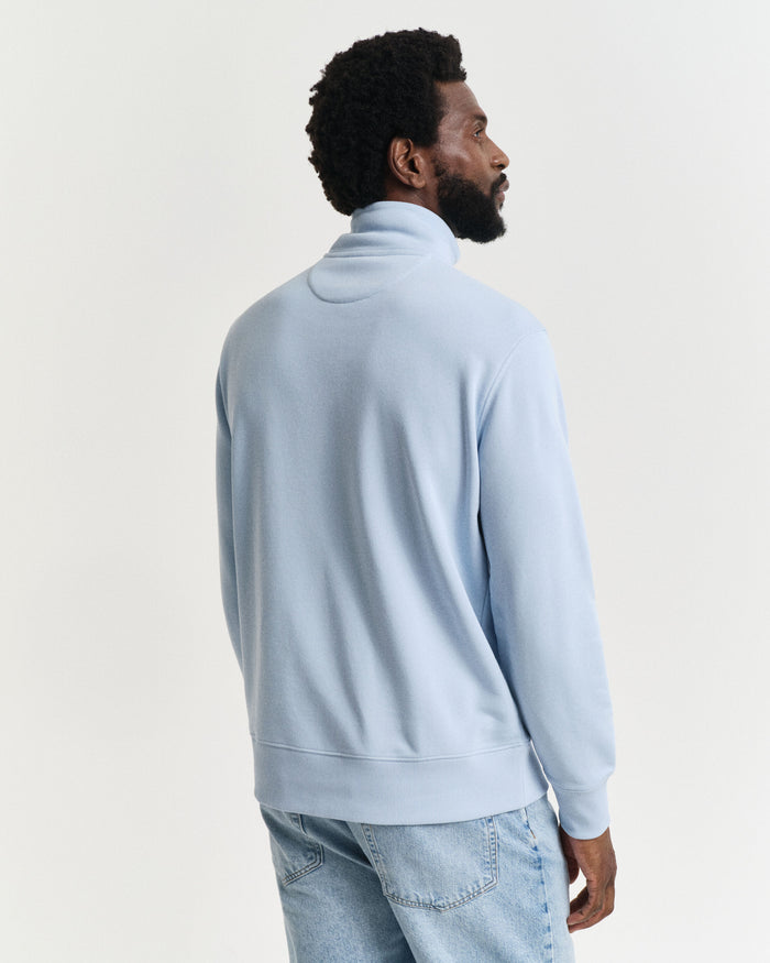 Shield Half-Zip Sweatshirt in Blue