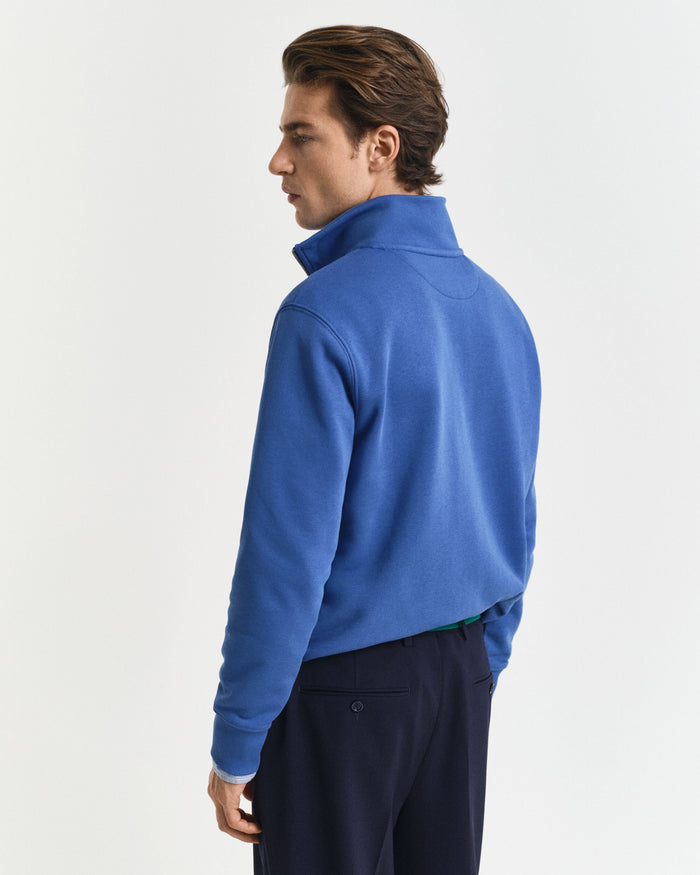 Shield Half-Zip Sweatshirt in Blue