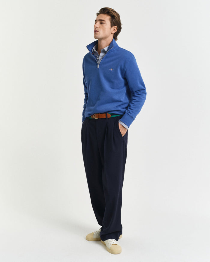 Shield Half-Zip Sweatshirt in Blue