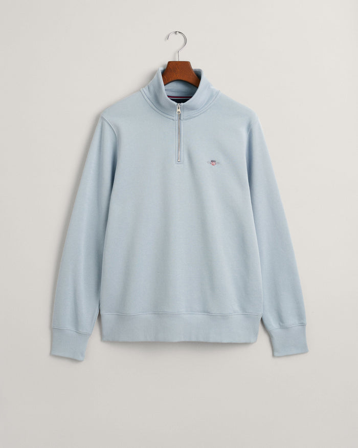 Shield Half-Zip Sweatshirt in Dove Blue