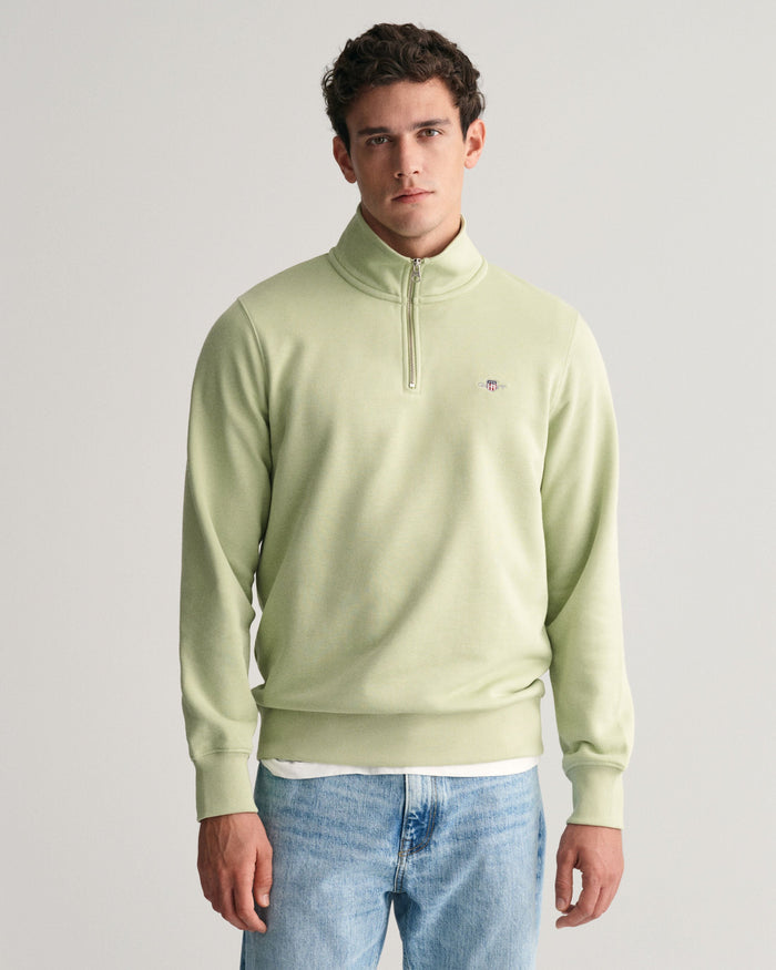 Shield Half-Zip Sweatshirt in Green