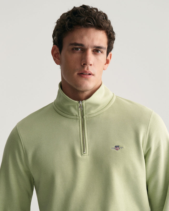 Shield Half-Zip Sweatshirt in Green