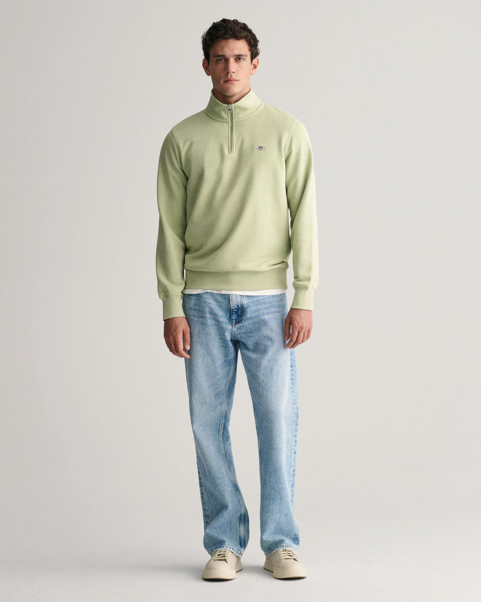 Shield Half-Zip Sweatshirt in Green