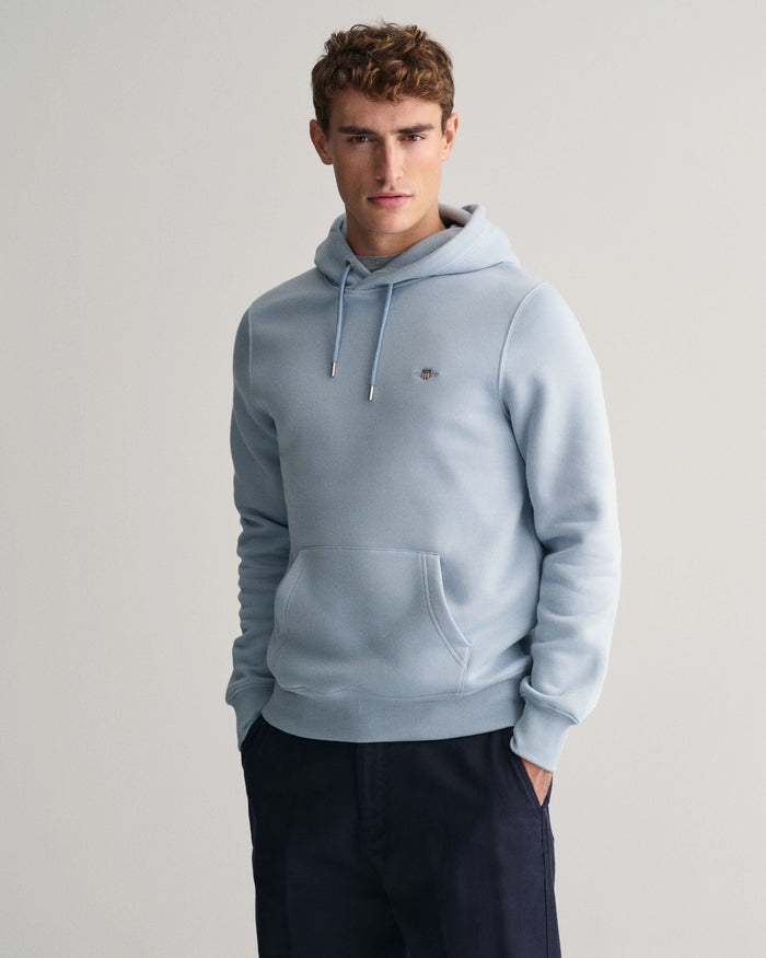 Shield Hoodie in Dove Blue