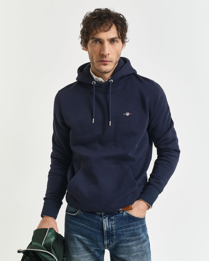 Shield Hoodie in Navy