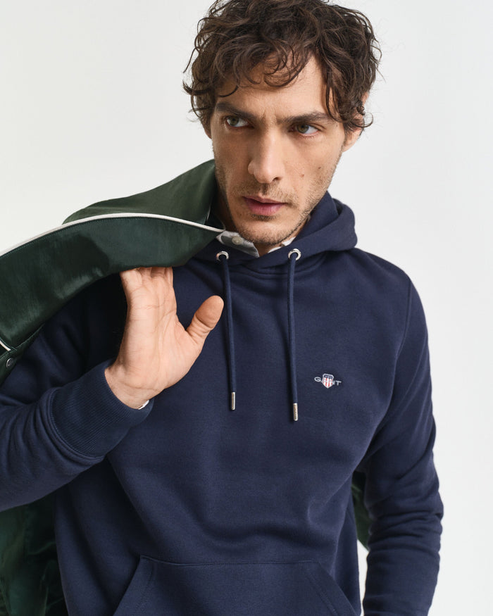 Shield Hoodie in Navy