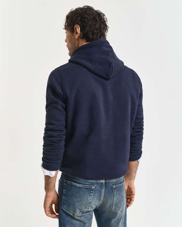 Shield Hoodie in Navy