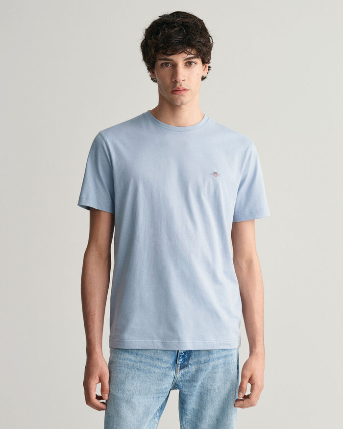 Shield T-Shirt in Dove Blue