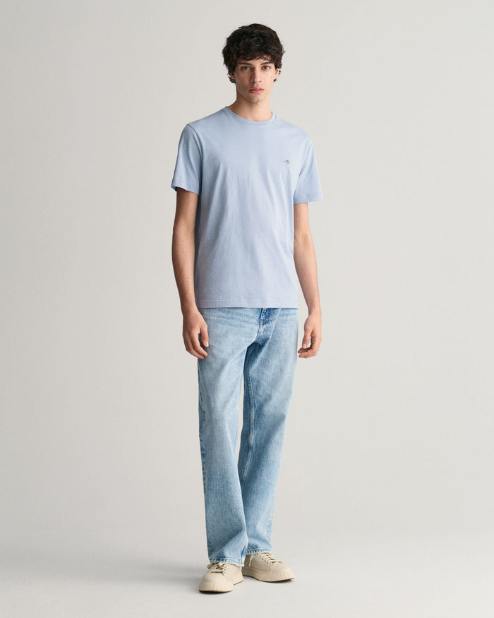 Shield T-Shirt in Dove Blue