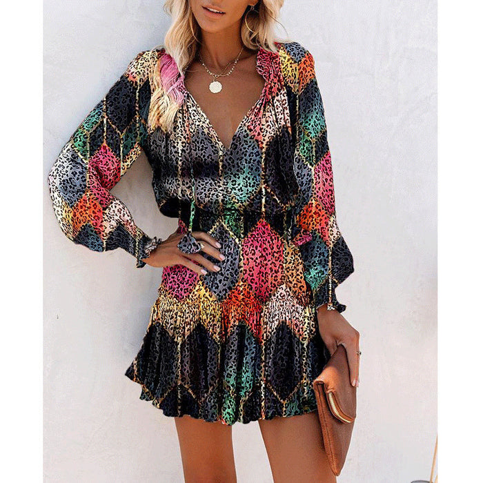 Black Boho Print / S