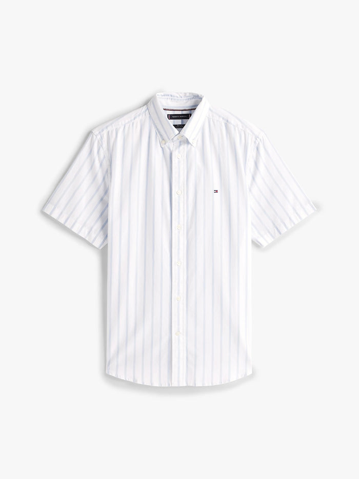 Short Sleeve Poplin Shirt in Sweet Blue