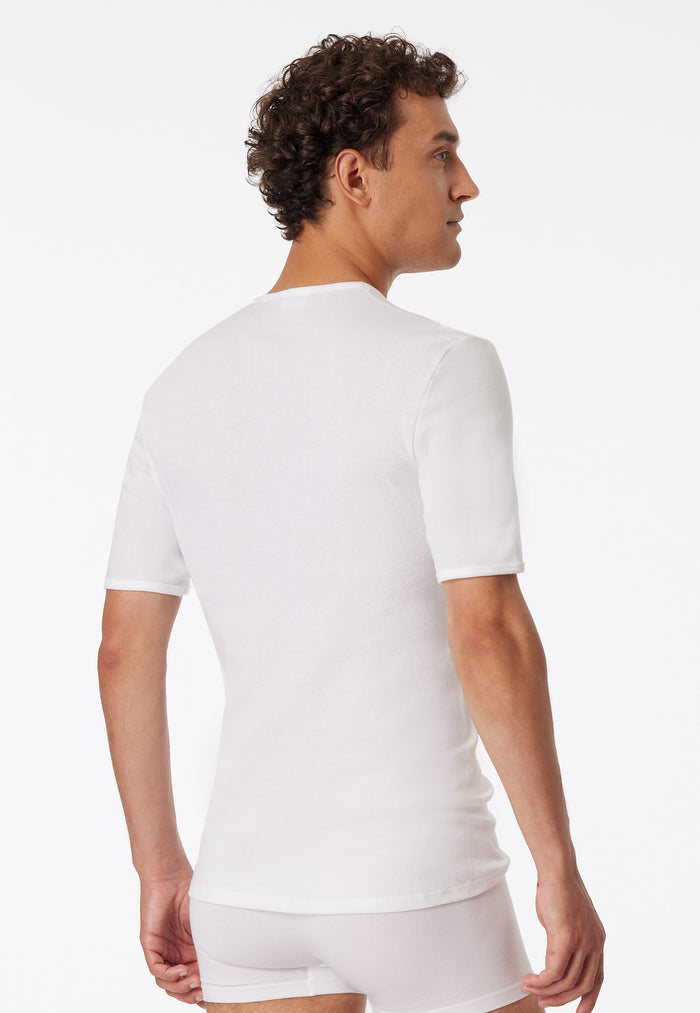 Short Sleeved Undershirt in White