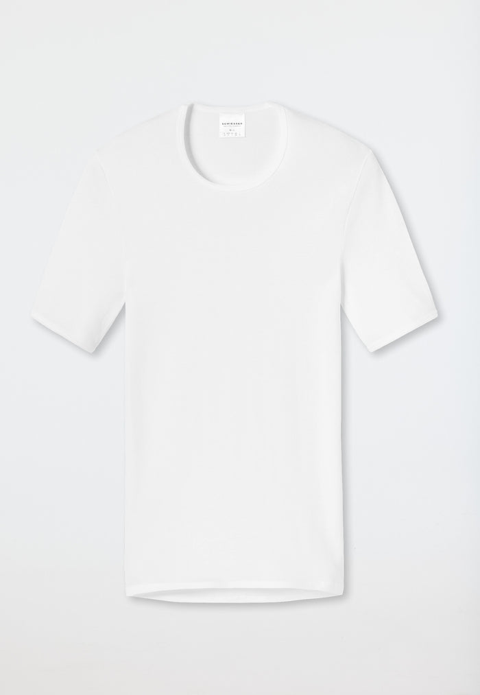 Short Sleeved Undershirt in White