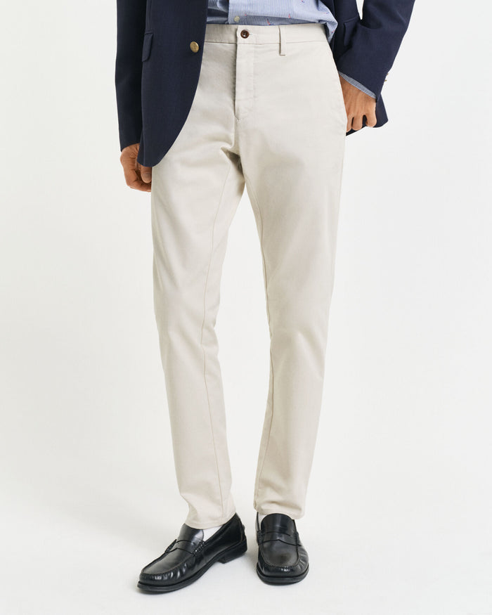 Slim Fit Chinos in Putty