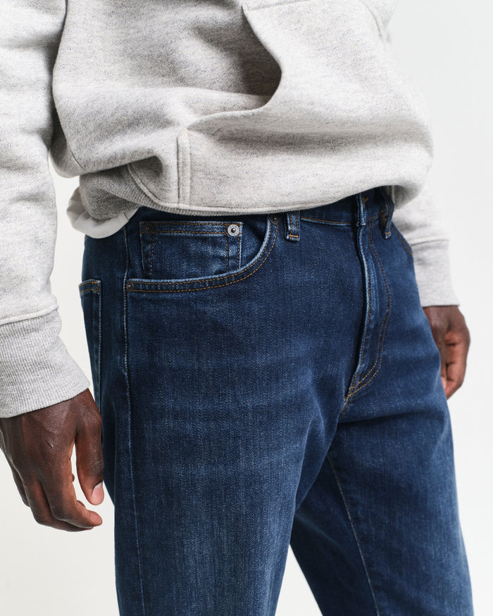 Slim Fit Jeans in Dark Blue