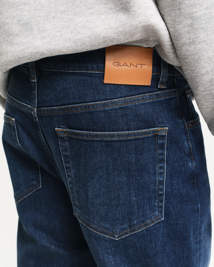 Slim Fit Jeans in Dark Blue