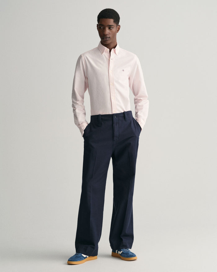 Slim Fit Oxford Shirt in Light Pink