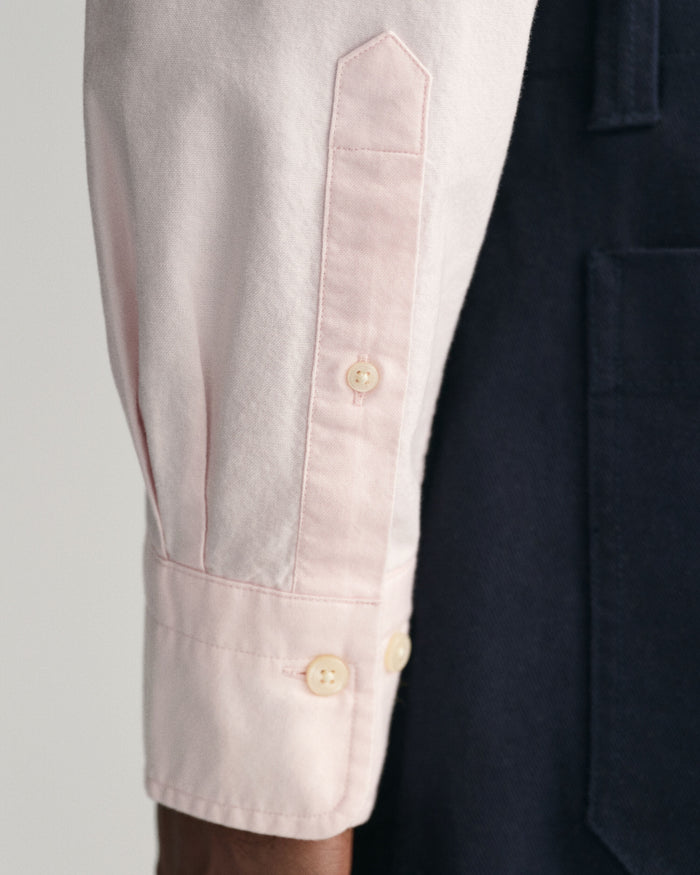 Slim Fit Oxford Shirt in Light Pink