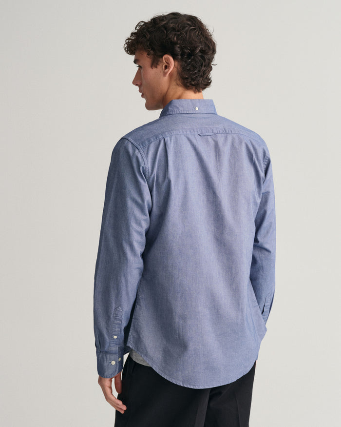 Slim Fit Oxford Shirt in Persian Blue