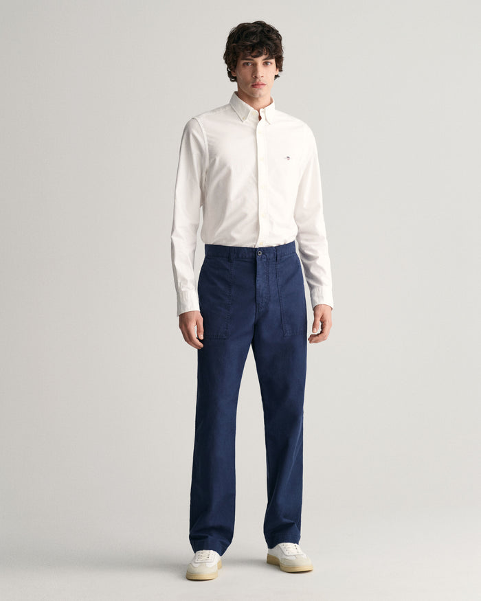 Slim Fit Oxford Shirt in White