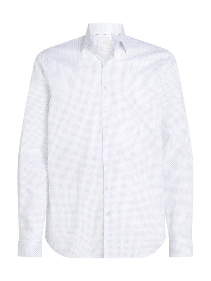 Slim Poplin Dress Shirt in White