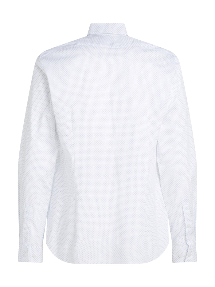 Slim Poplin Dress Shirt in White