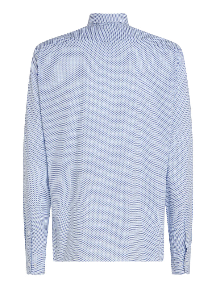 Small Print Shirt in Verona Blue