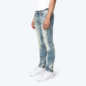 Smoke Rise ‘Rip’ Slim Fit Denim in Vespera Blue