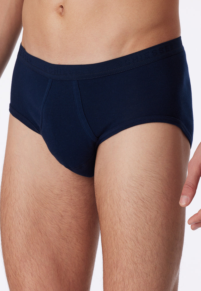 Sport Briefs with Fly in Navy