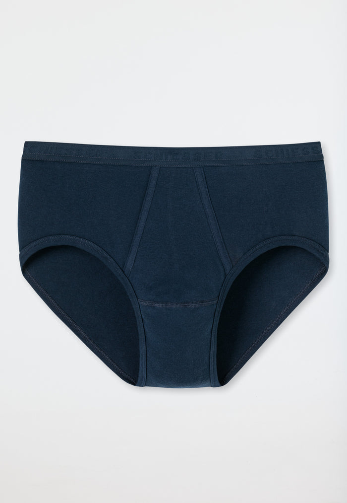 Sport Briefs with Fly in Navy