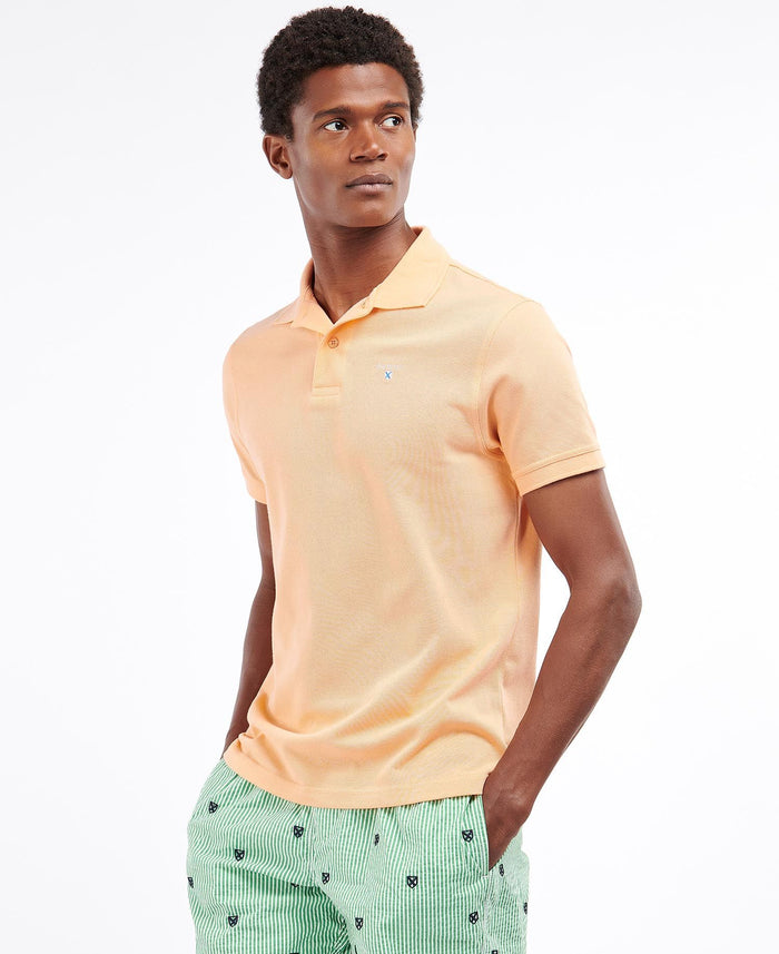 Sports Polo Shirt in Coral