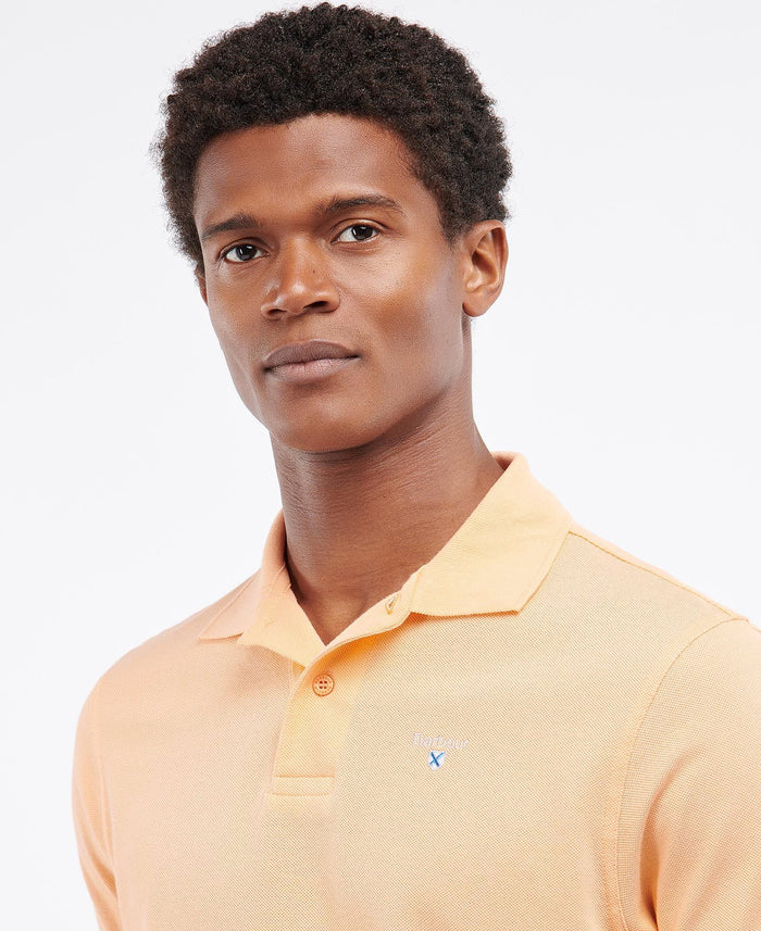 Sports Polo Shirt in Coral