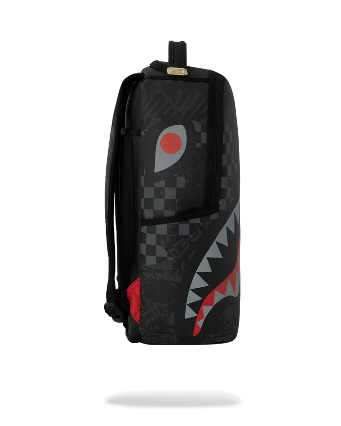 Sprayground '4AM Eclipse' backpack with bold black and vibrant moon and star design, stylish accessories for everyday use.