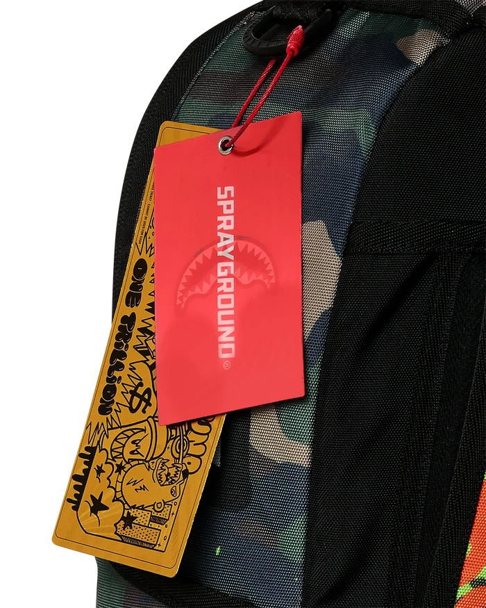 Sprayground '90s Nick The Hangout' backpack featuring colorful graphic design and adjustable straps for casual wear.